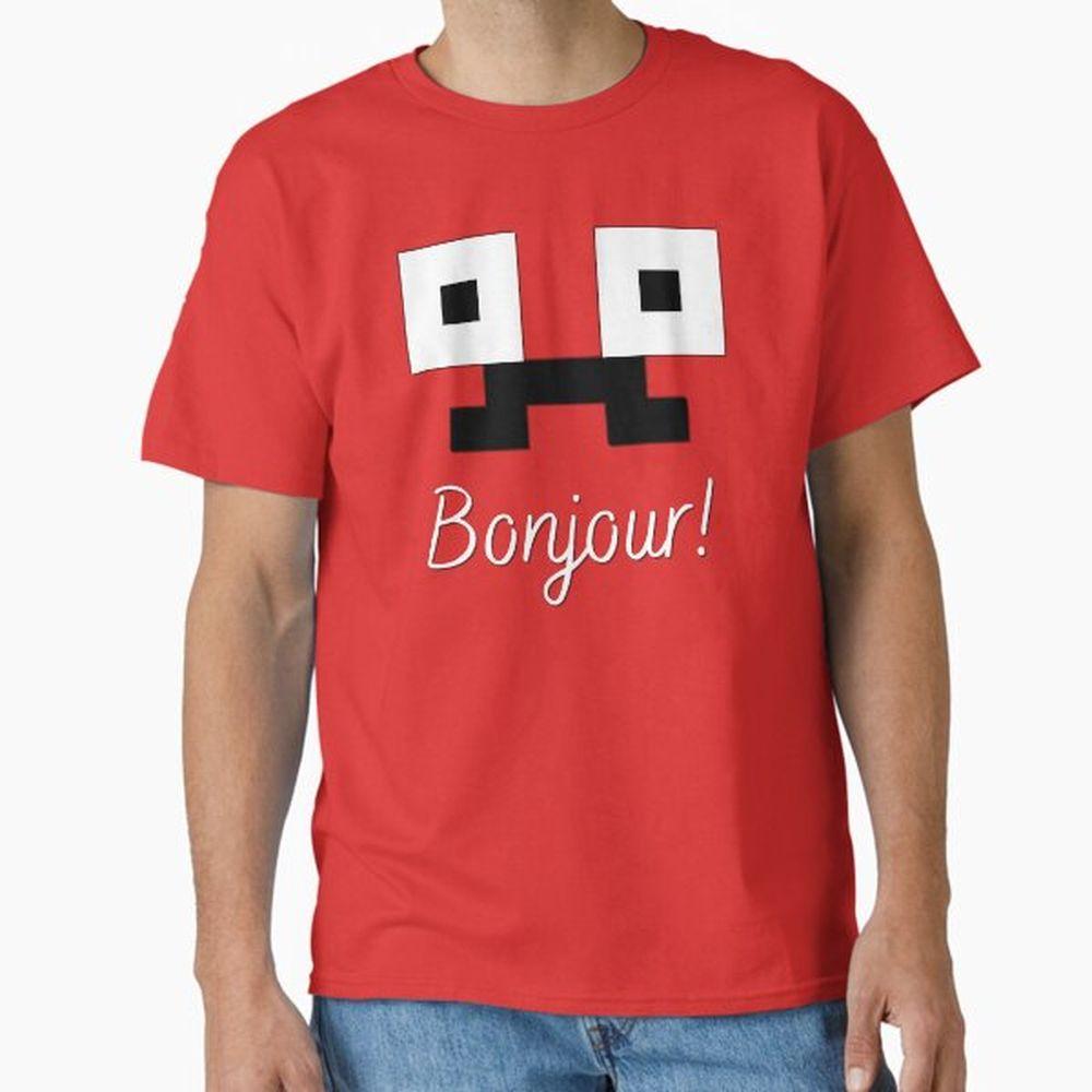 French Face Bonjour Tshirt French Face Bonjour Tshirt